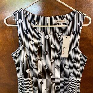 Sunny Girl Women's Blue and White Dress